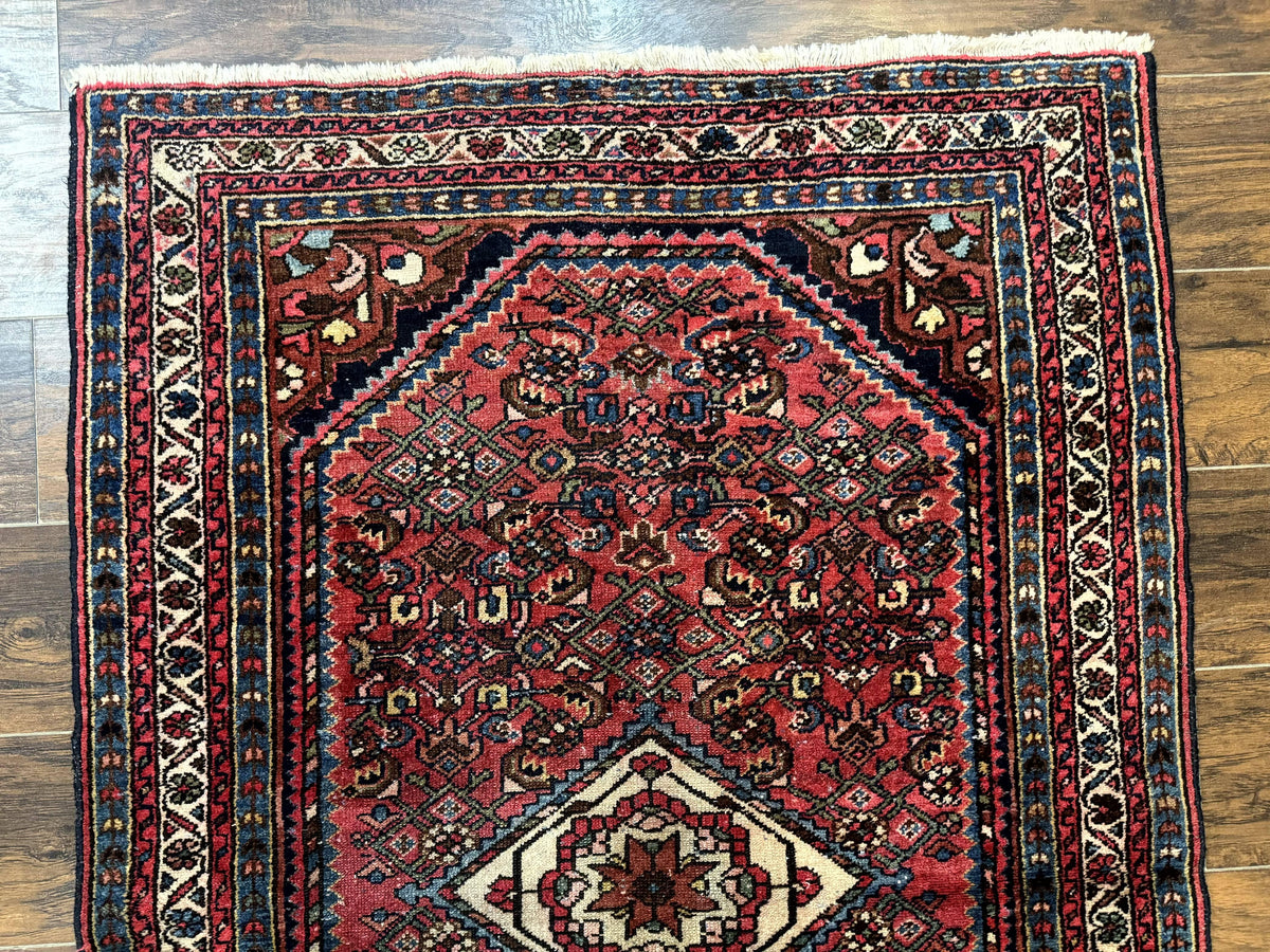 Antique Persian Tribal Rug 3.6 x 5, Hamadan Angelas Rug - Jewel Rugs, view 4