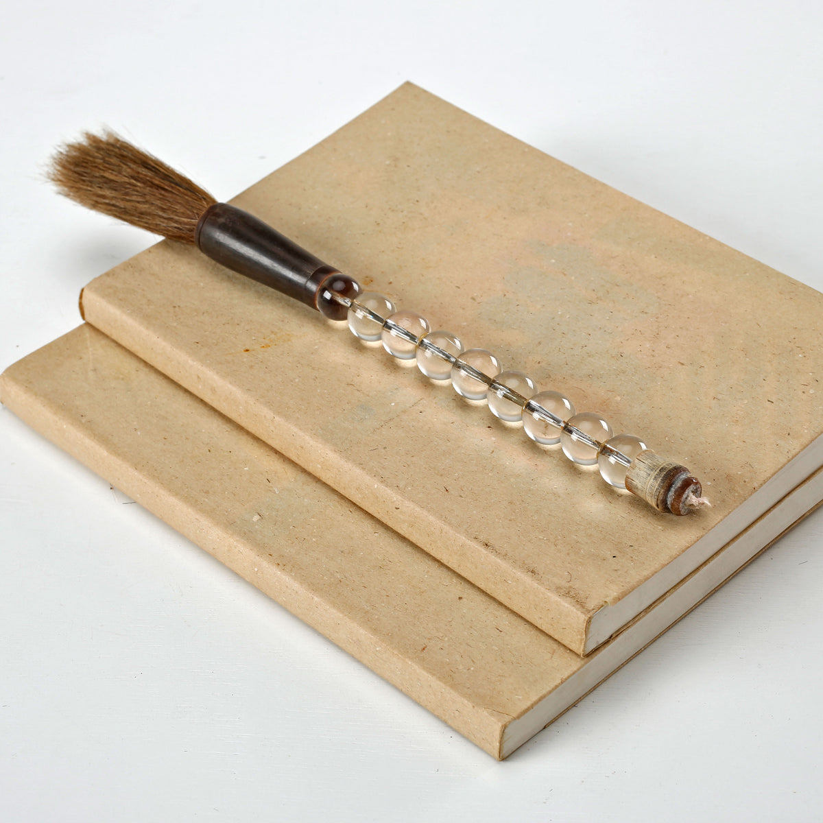 Approx.10"natural crystal beads calligraphy brush