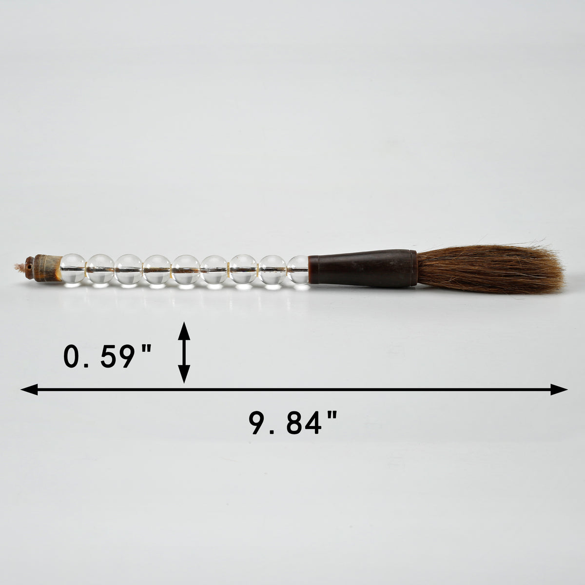 Approx.10"natural crystal beads calligraphy brush