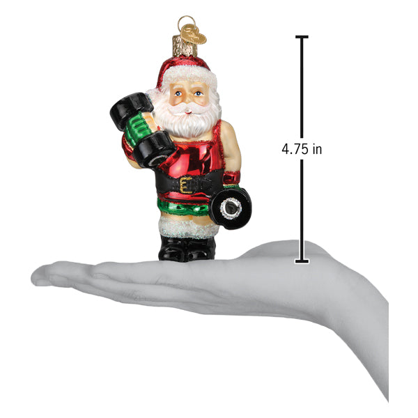 Bodybuilder Santa Ornament