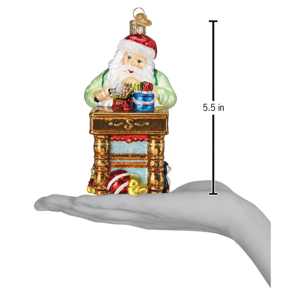 Workshop Santa Ornament
