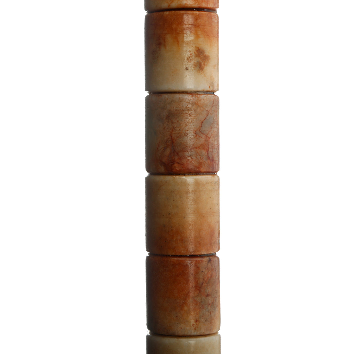 15" Calligraphy Brush Sunset Stone Cylinder