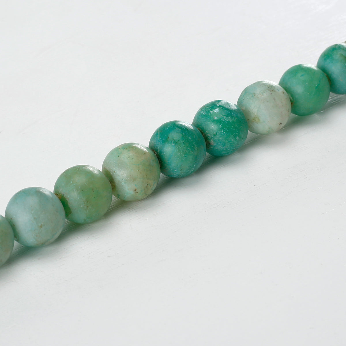 Approx.10"round apple green beads calligraphy brush