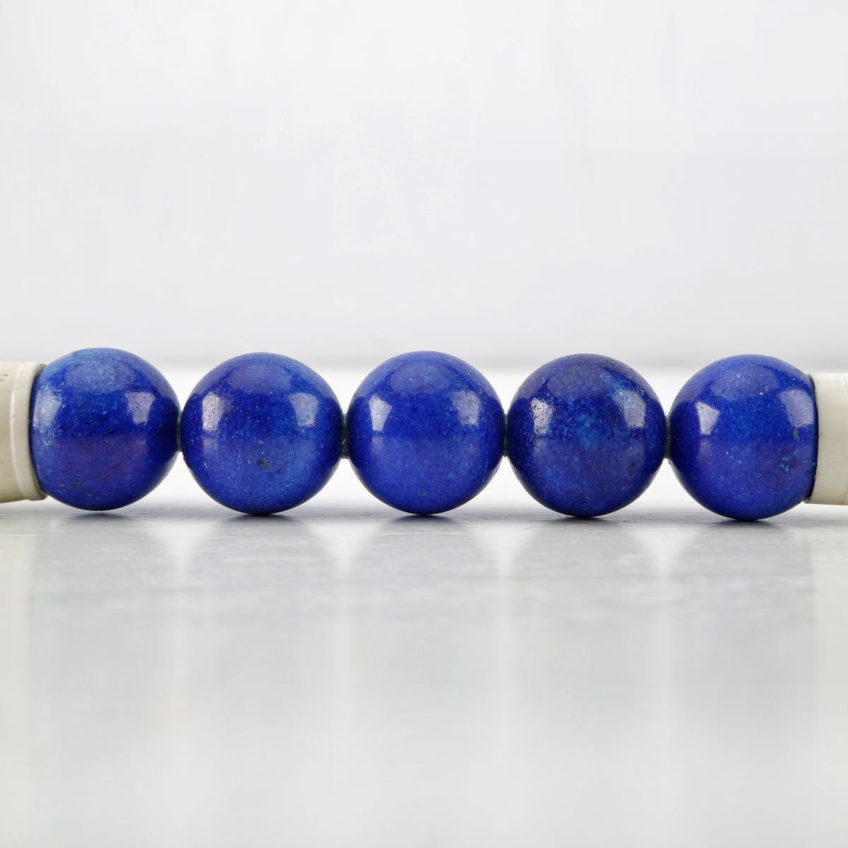 14" Calligraphy Brush with Sky Blue Marble Beads