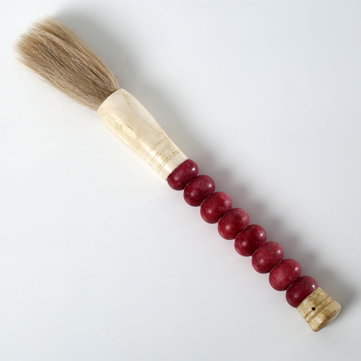 Approx. 12 Inches Long Red Jade Abacus Calligraphy Brush