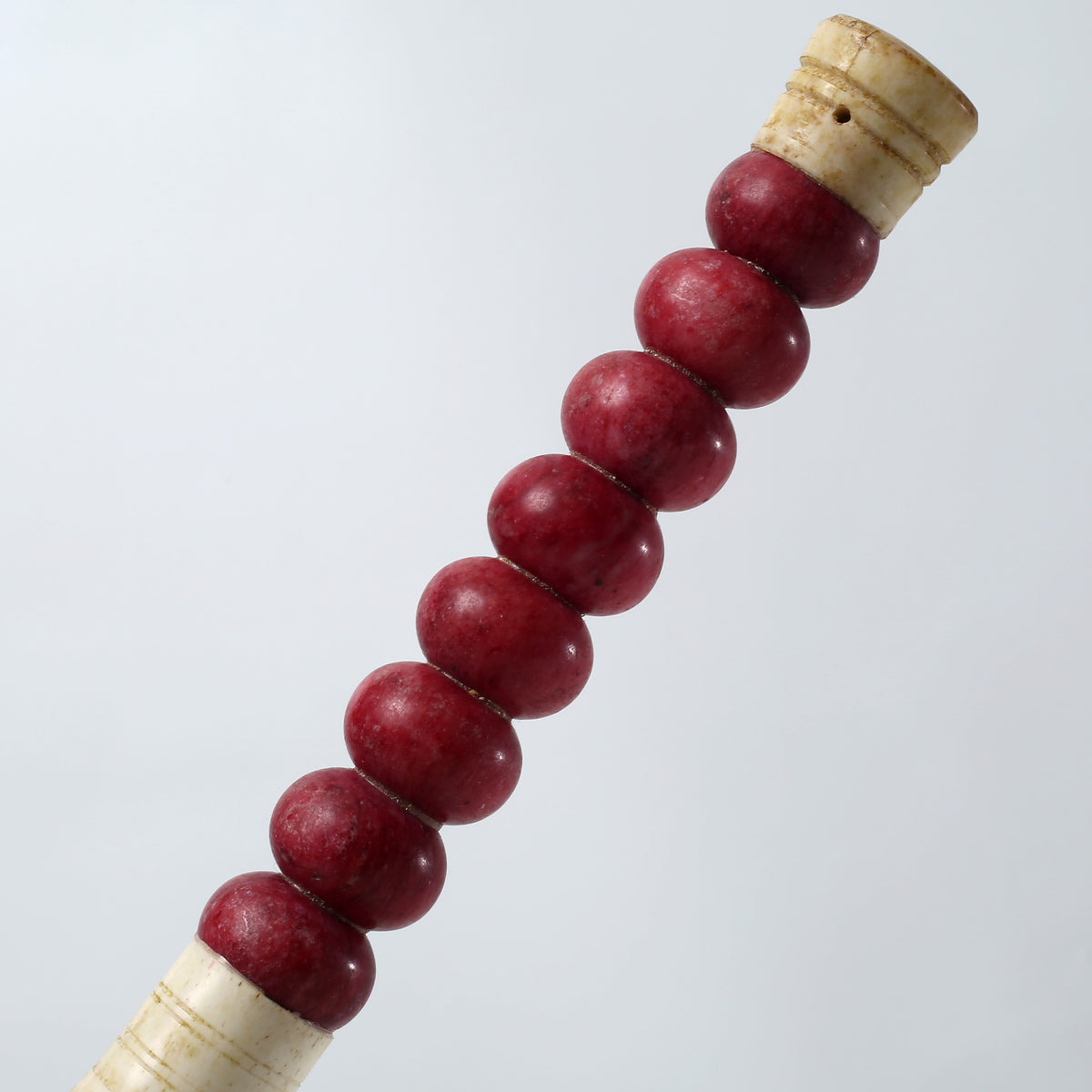 Approx. 12 Inches Long Red Jade Abacus Calligraphy Brush