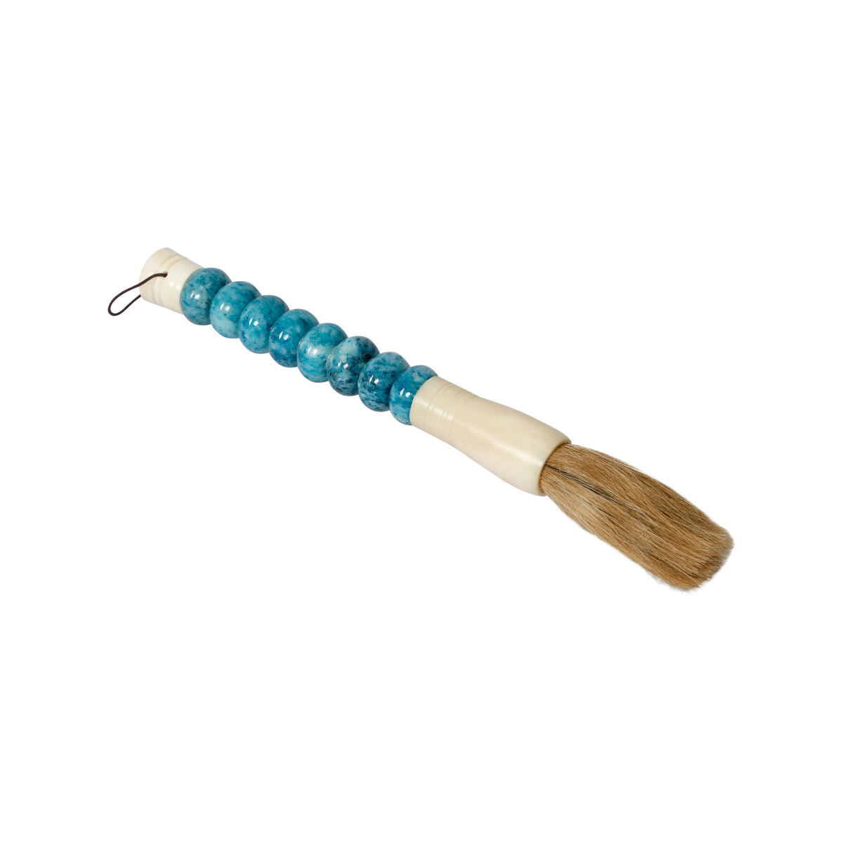 Aqua Blue Jade Abacus Calligraphy Brush-M