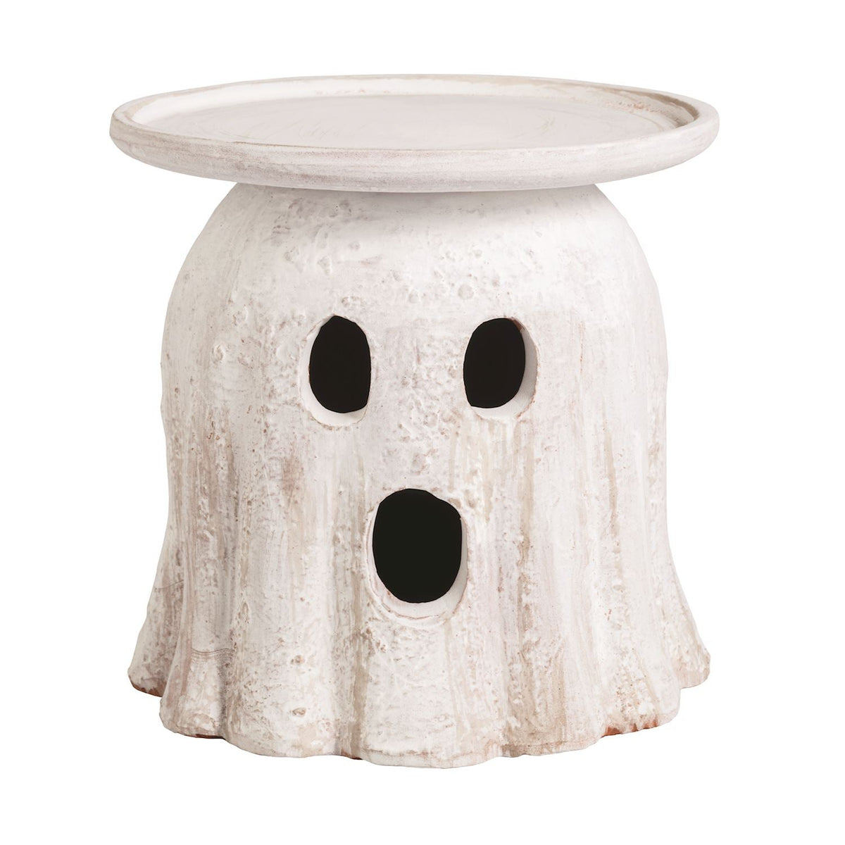 Terracotta Halloween Pillar Candle Holder by Rust & Cinder – view 2