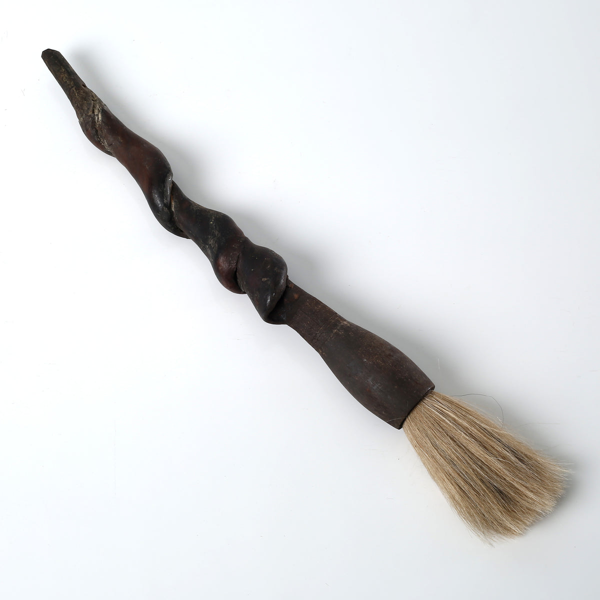 Approx. 19" Long Calligraphy Brush with Live Edge Old Branch