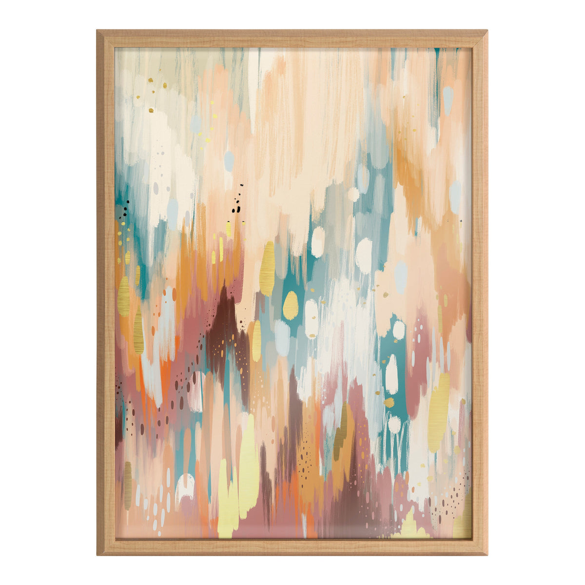 Blake Brushstroke 133 Framed Printed Glass by Jessi Raulet of Ettavee
