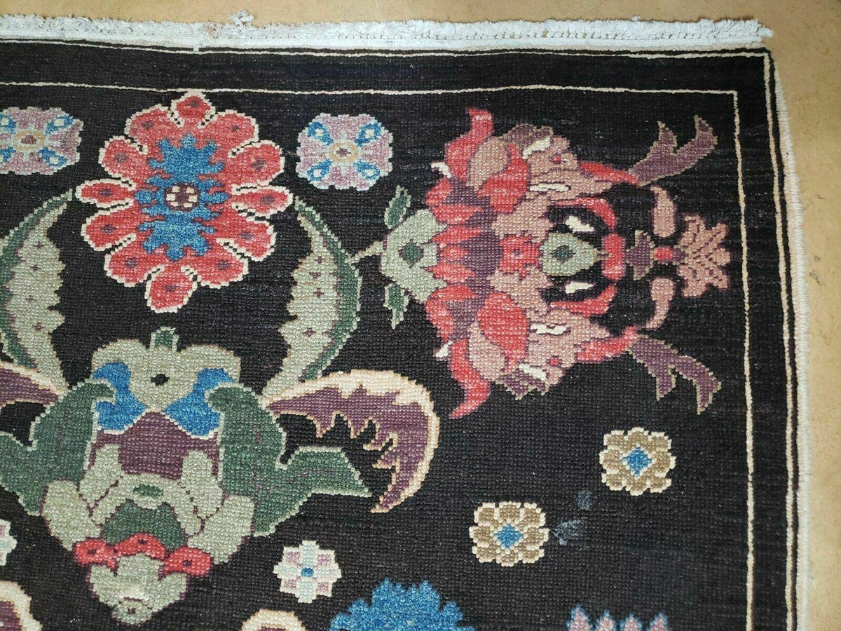 4' 5" X 16' 1" Antique Karabagh Caucasian Rug Handmade Wool Carpet Organic Dye - Jewel Rugs, view 7