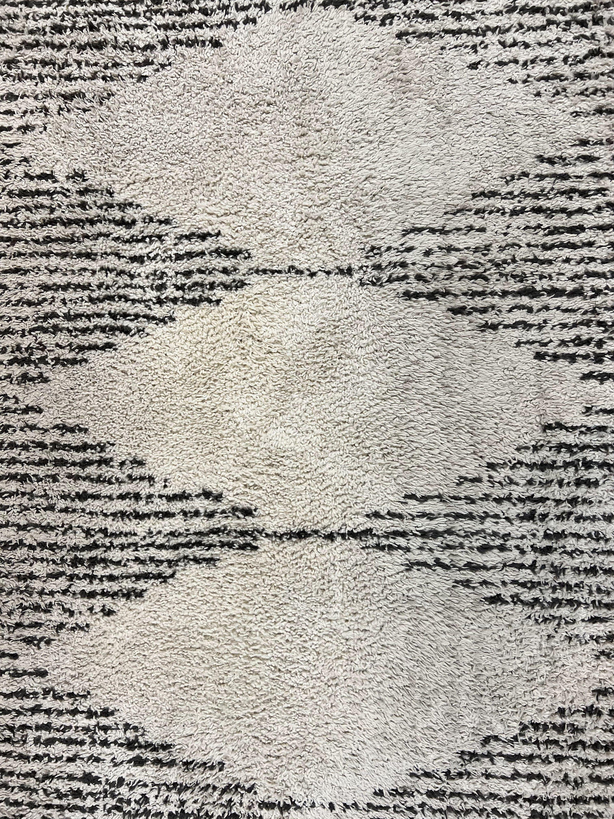 Shag Rug 5x8, Off White and Black Modern Contemporary Shag Area Rug, Moroccan Style Rug 5 x 8 ft, Medium Sized Rug, nuLoom Rug - Jewel Rugs, view 5
