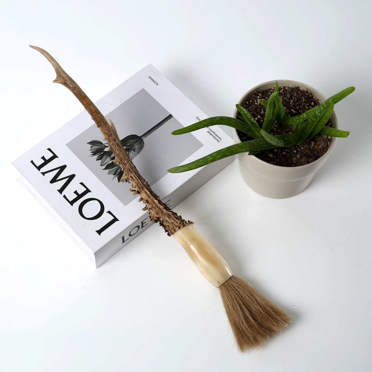 Large Deer Horn Calligraphy Brush