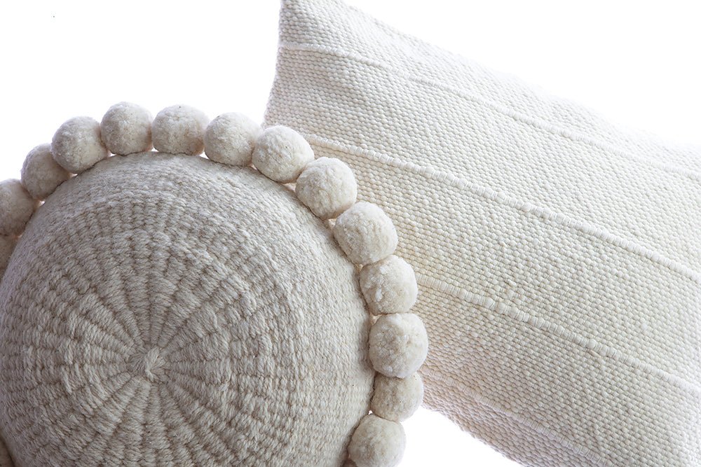 Boho Pom Pom Pillow - Homelosophy, view 5