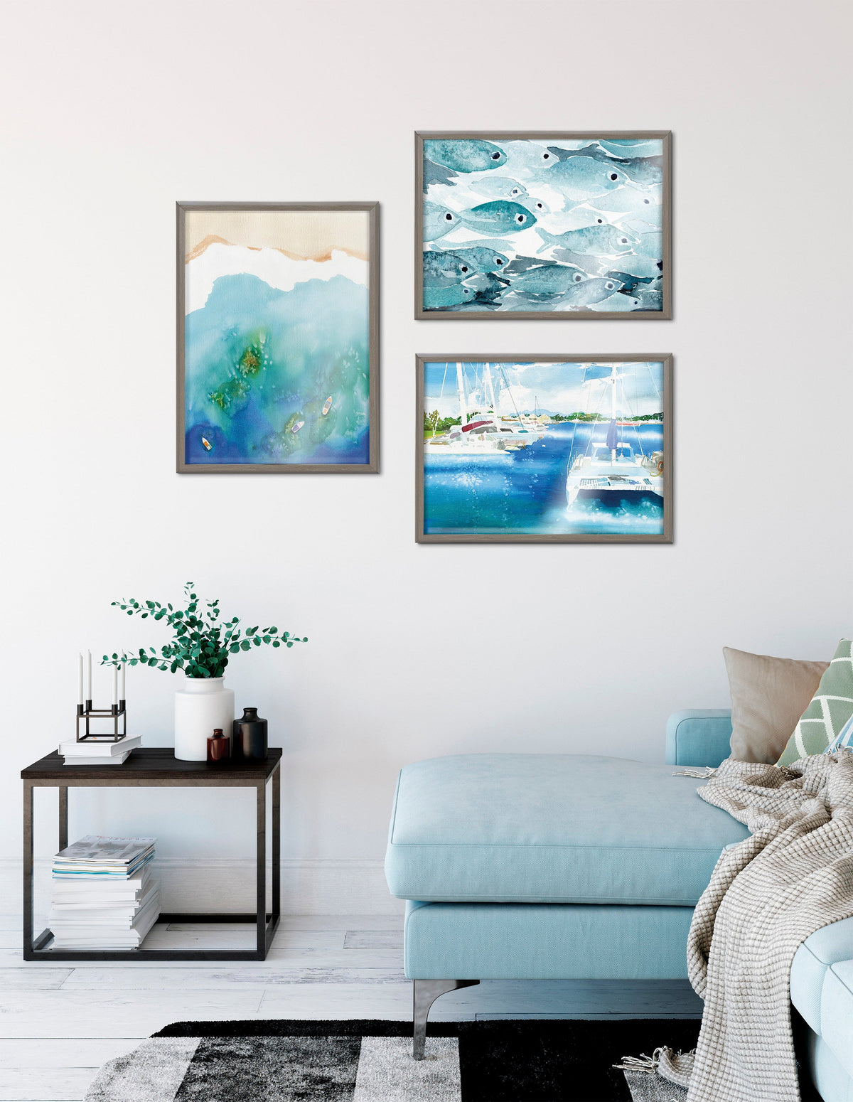 Blake Voyage Framed Printed Glass by Janet Meinke-Lau