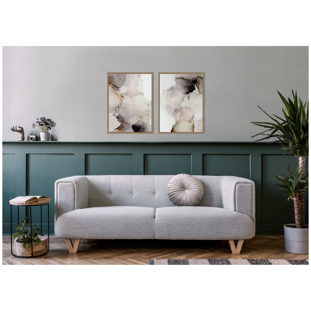 Smoke No. 1 & No. 2 2 Piece Framed Canvas Wall Art Set by Amy Lighthall