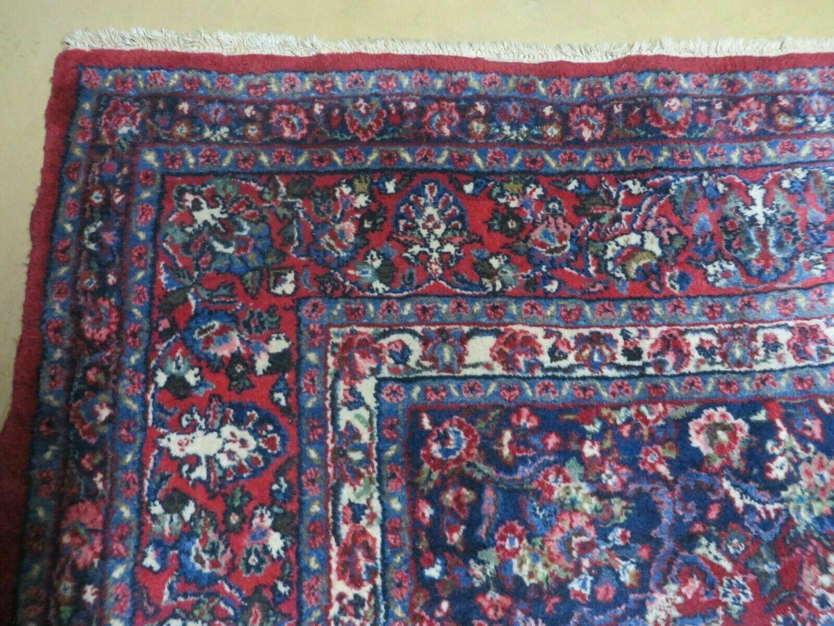 Persian Sarouk Rug 9x12 - Semi Open Field Medallion Carpet - Jewel Rugs, view 7