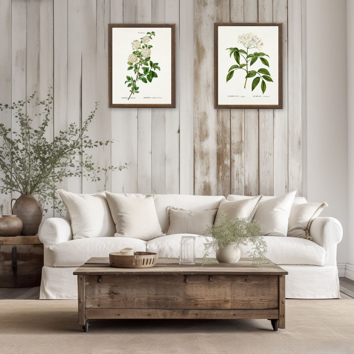 White Spirea on White Background - Antique Curiosities, view 2