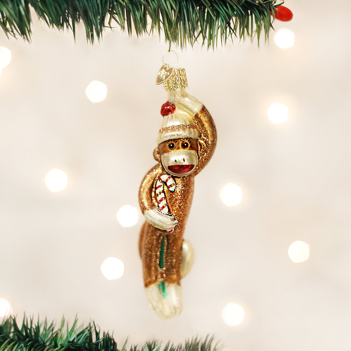Sock Monkey Ornament