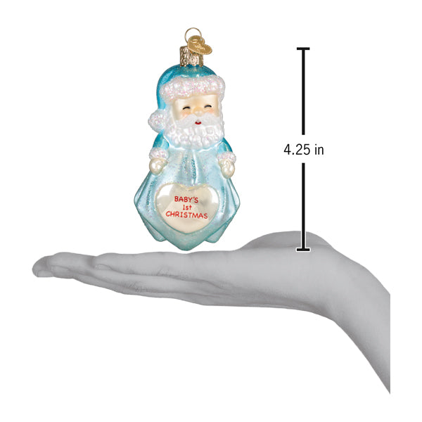 Baby Boys 1st Santa Lovey Ornament