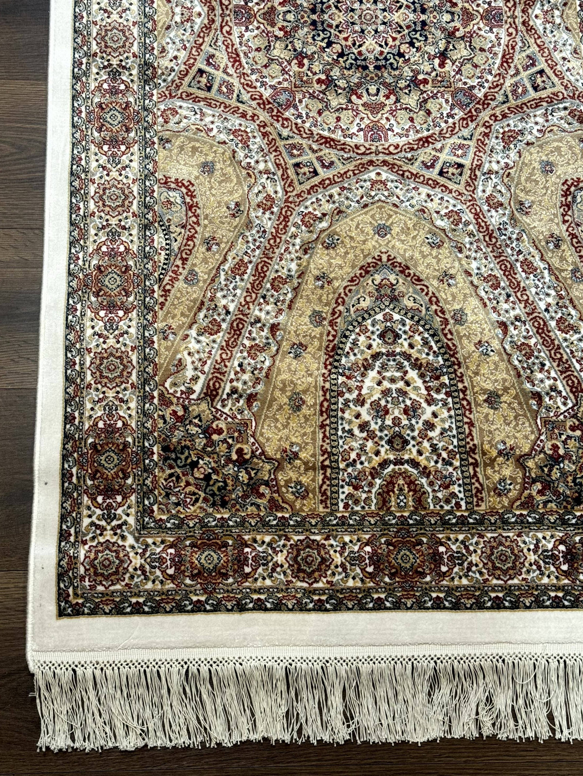 Turkish Silk Runner Rug 2.6 x 12, Hereke Mamluk Runner, Bamboo Silk, New - Jewel Rugs, view 8