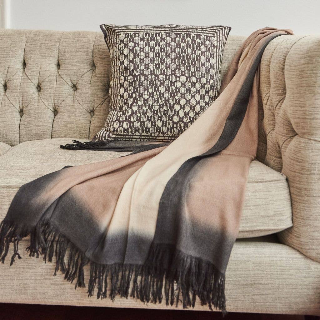 Haven Silk Pillow: Charcoal - Source by Studio Skara, view 4