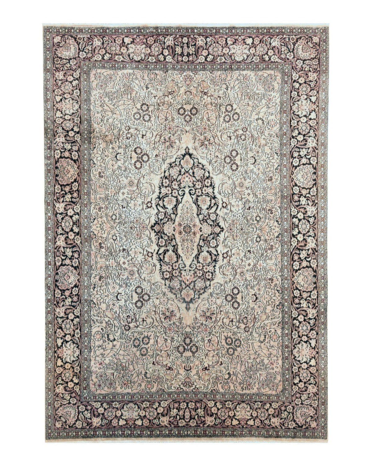 Silk Indian Kashmiri Rug 6x9 - Jewel Rugs