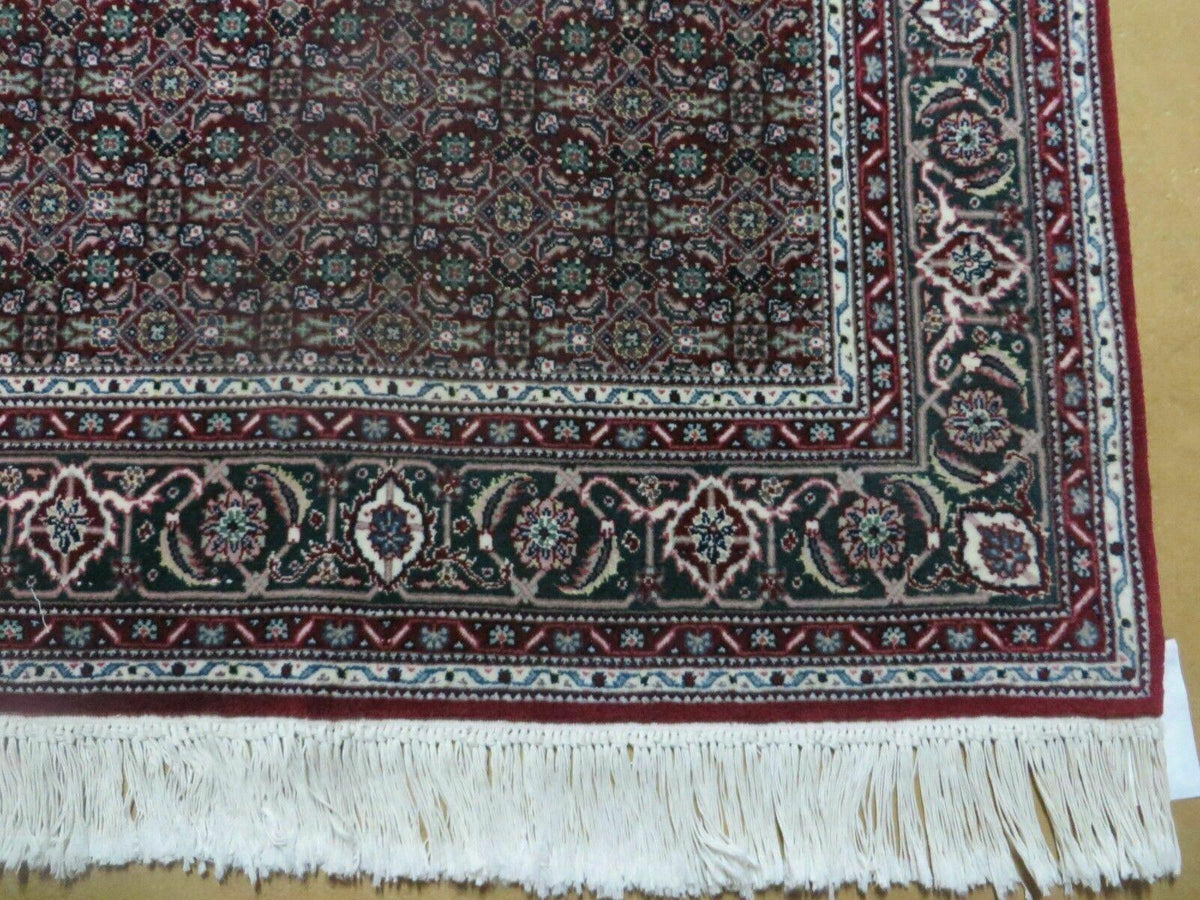 3' X 5' Vintage Fine Handmade Indian Amritsar Wool Silk Rug Nice - Jewel Rugs, view 9