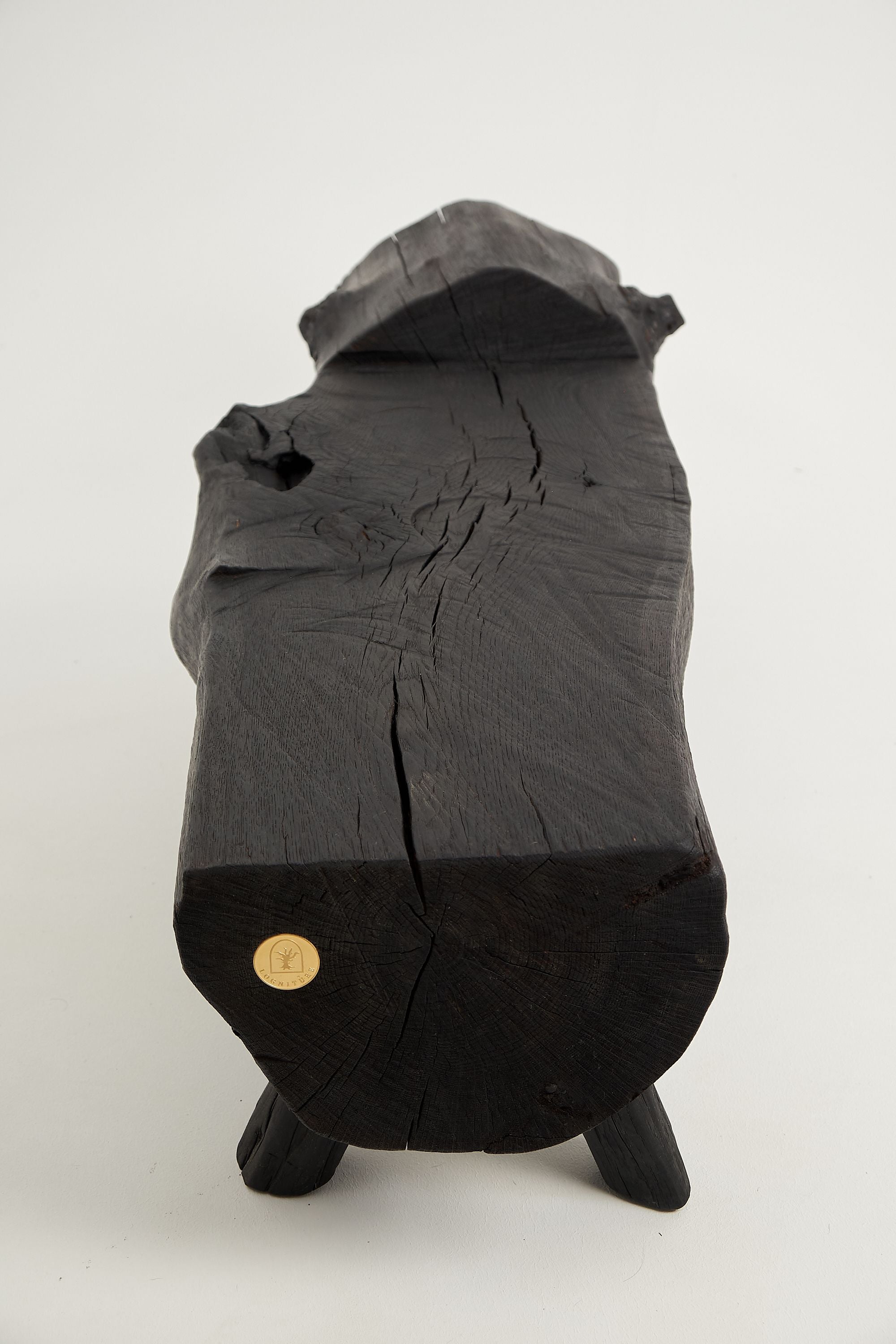 Jownik, Charred Wood Log Bench â Primitive Elegance in Burnt Timber - image 9