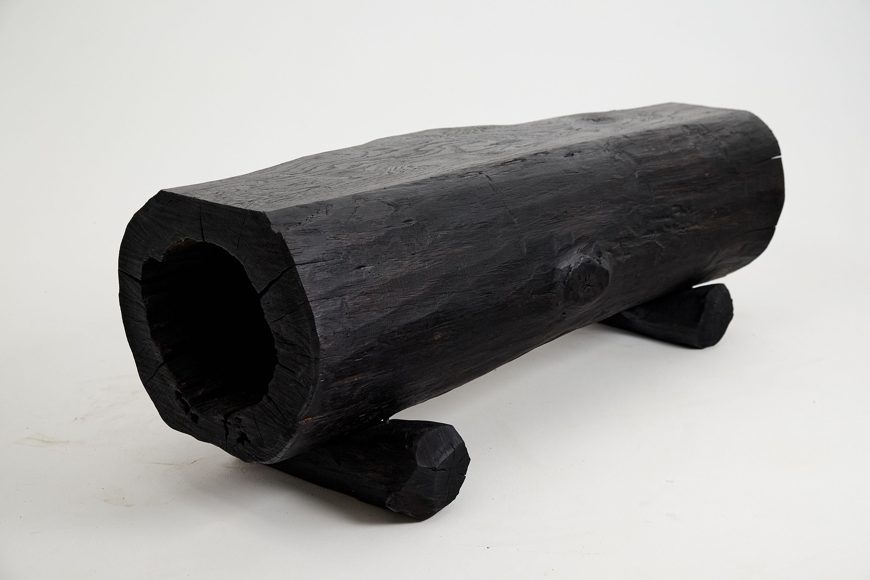 Jownik, Charred Hollow Log Bench â Primitive Form, Bold Presence - image 11