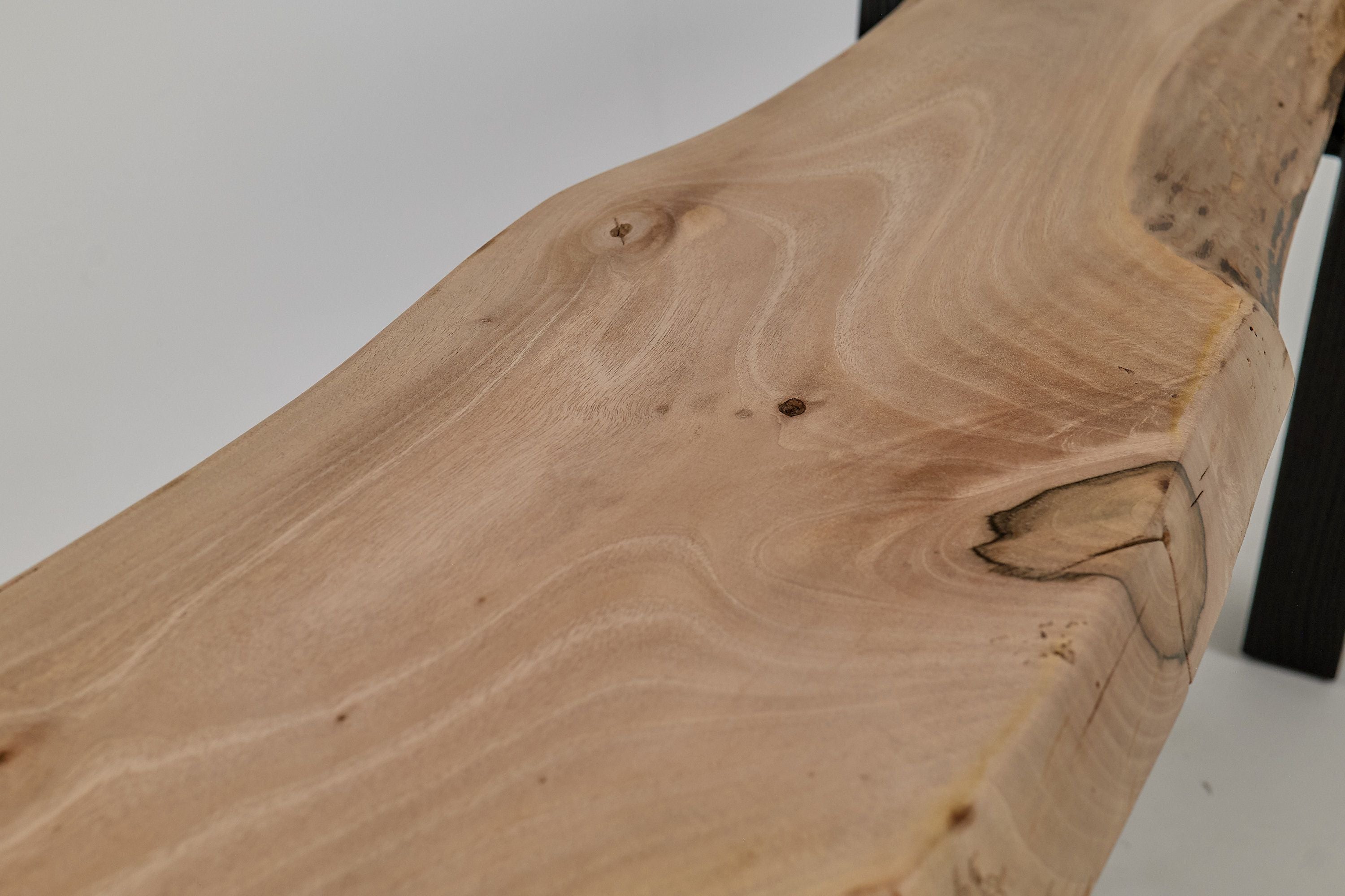 Jownik - Live-Edge Wood Bench with Charred Black Legs - image 11