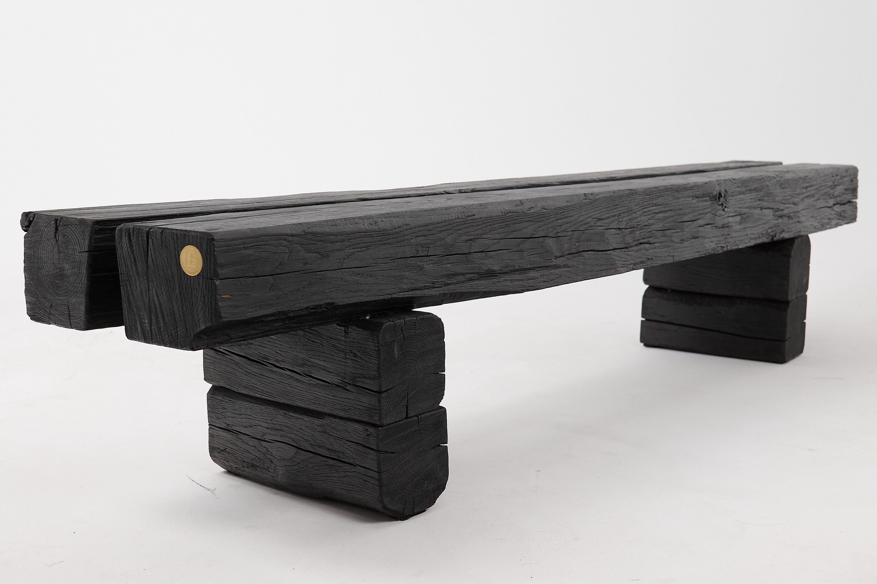 Jownik, Charred Timber Beam Bench - image 12