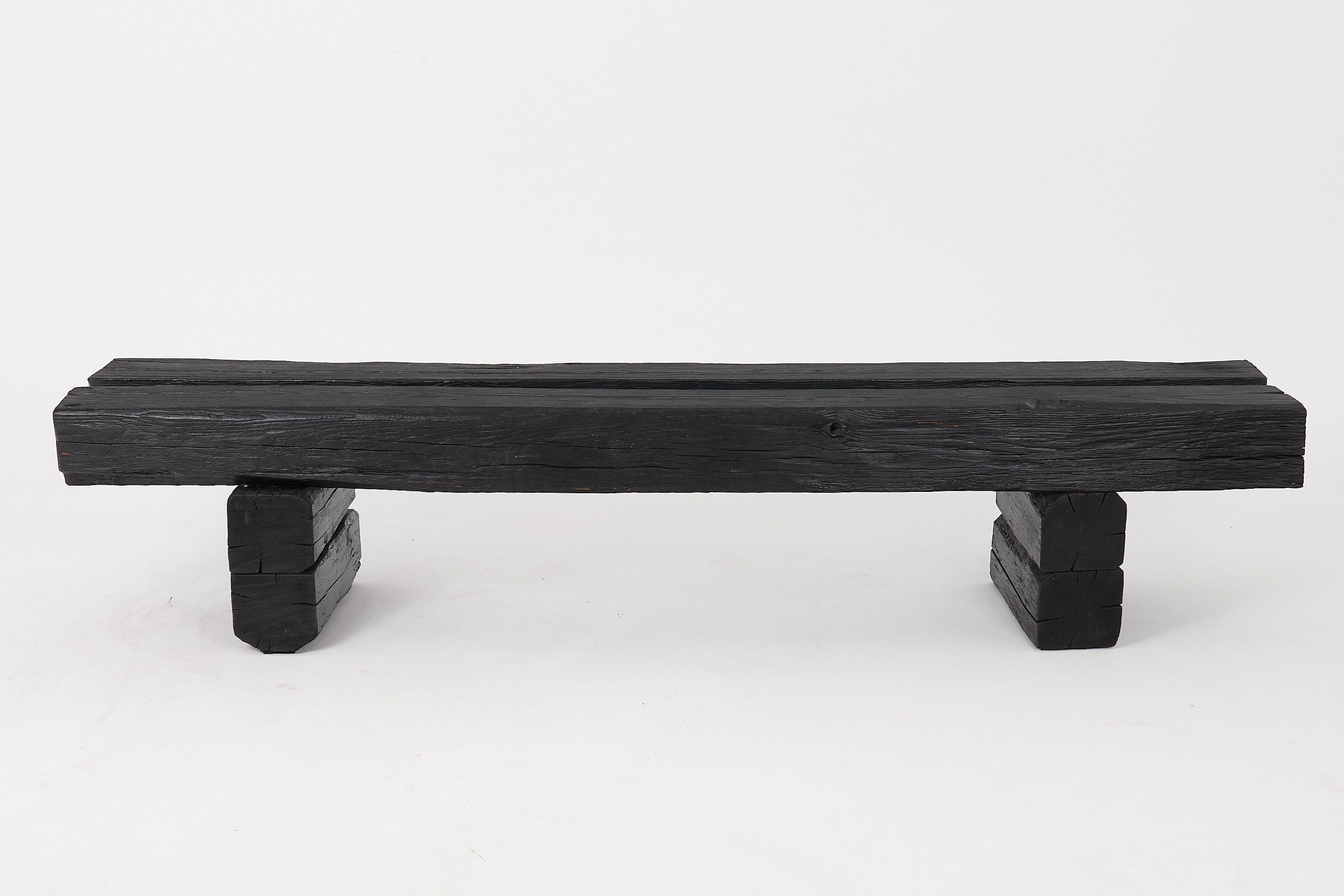 Jownik, Charred Timber Beam Bench - image 13