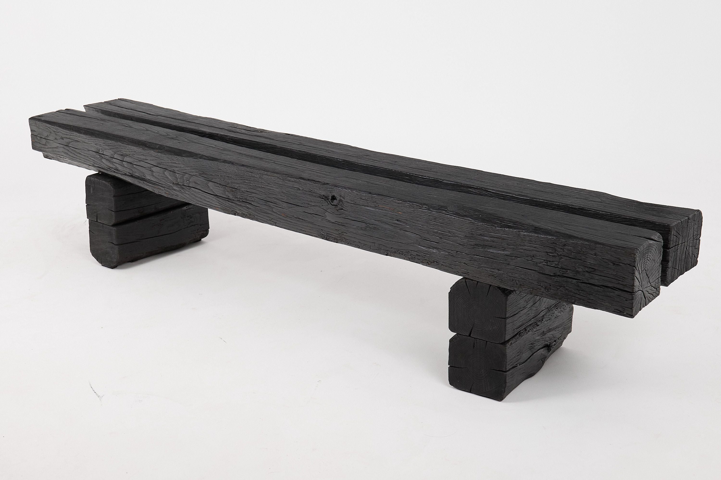 Jownik, Charred Timber Beam Bench - image 16
