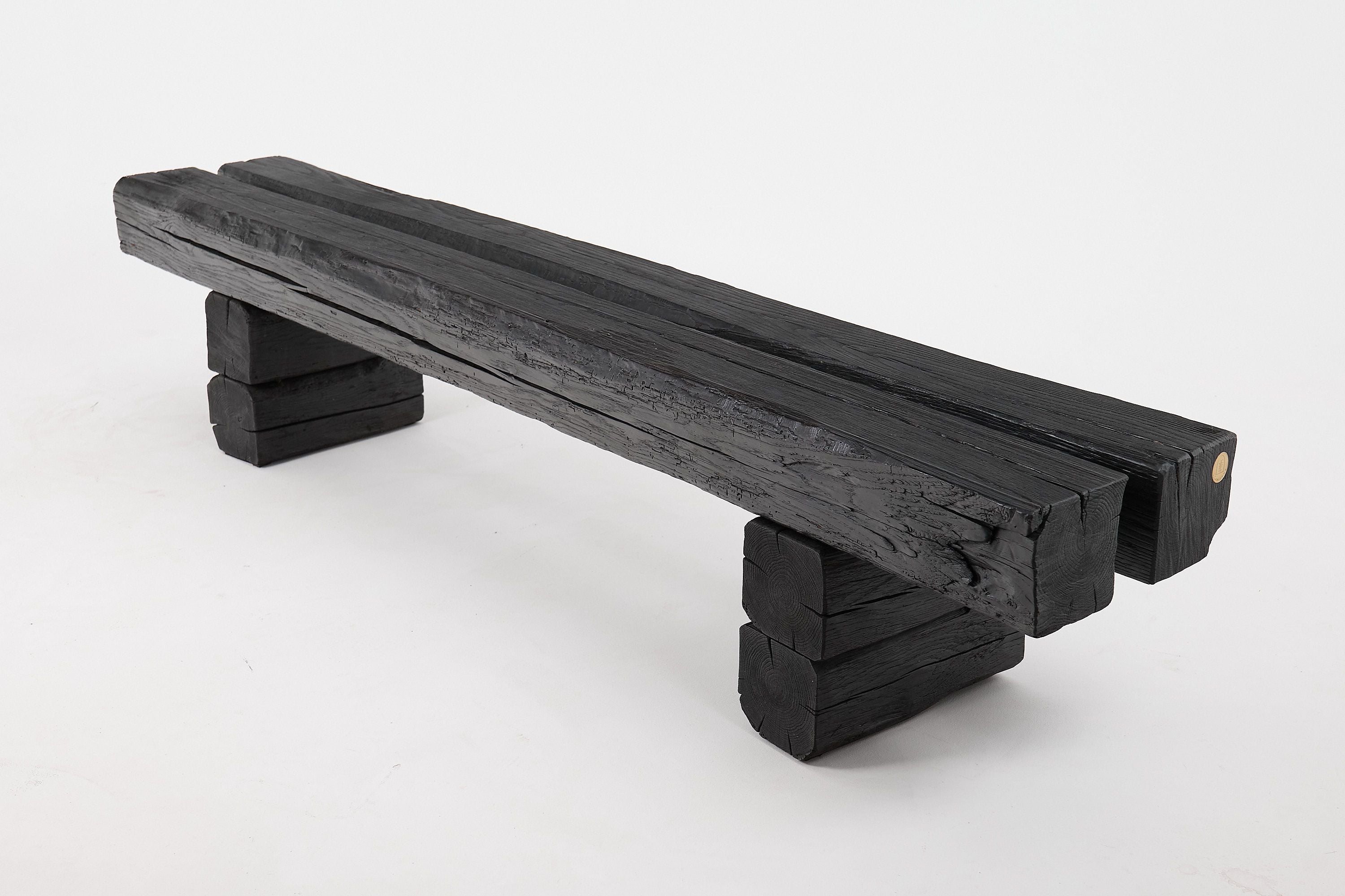 Jownik, Charred Timber Beam Bench - image 5