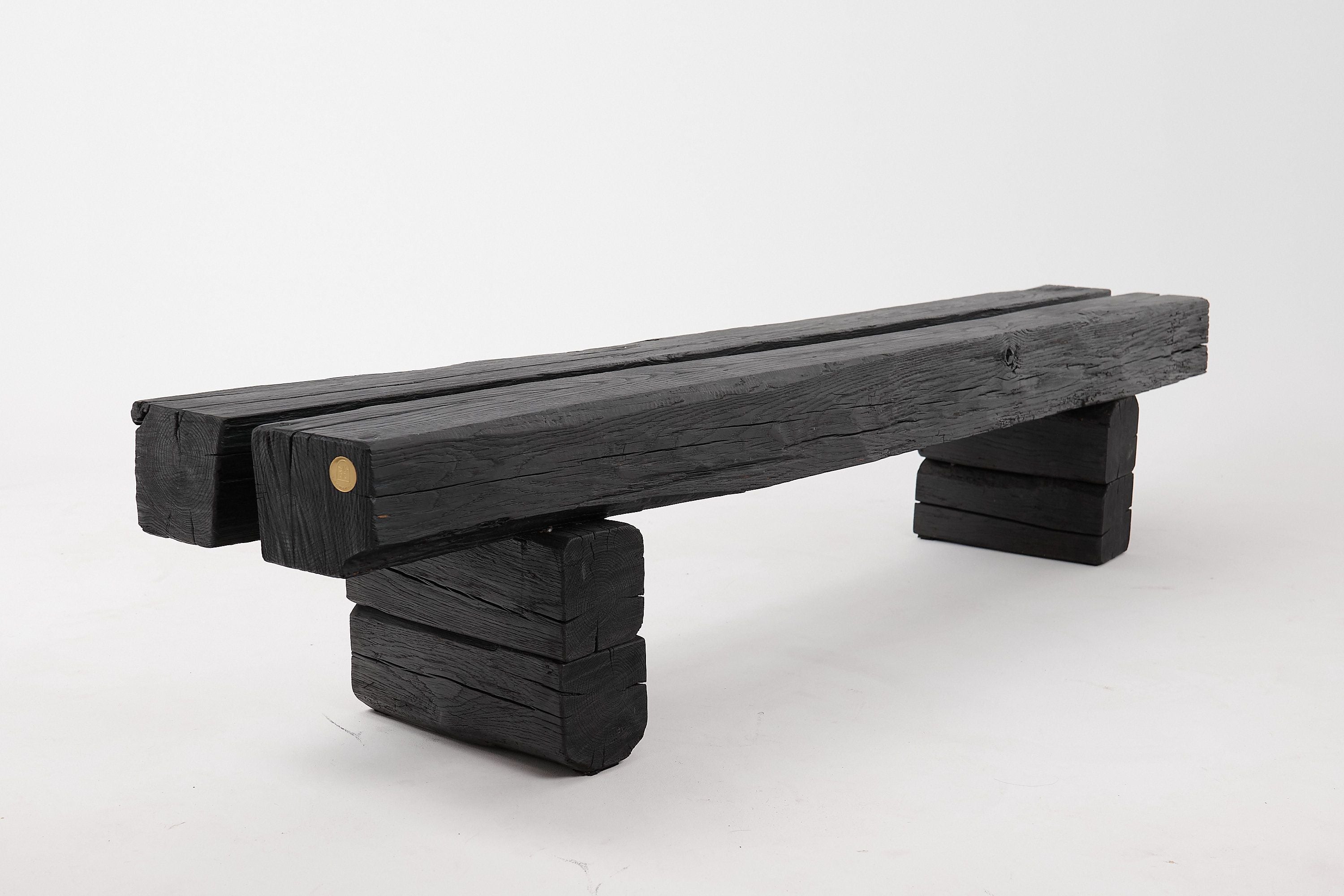 Jownik, Charred Timber Beam Bench - image 10