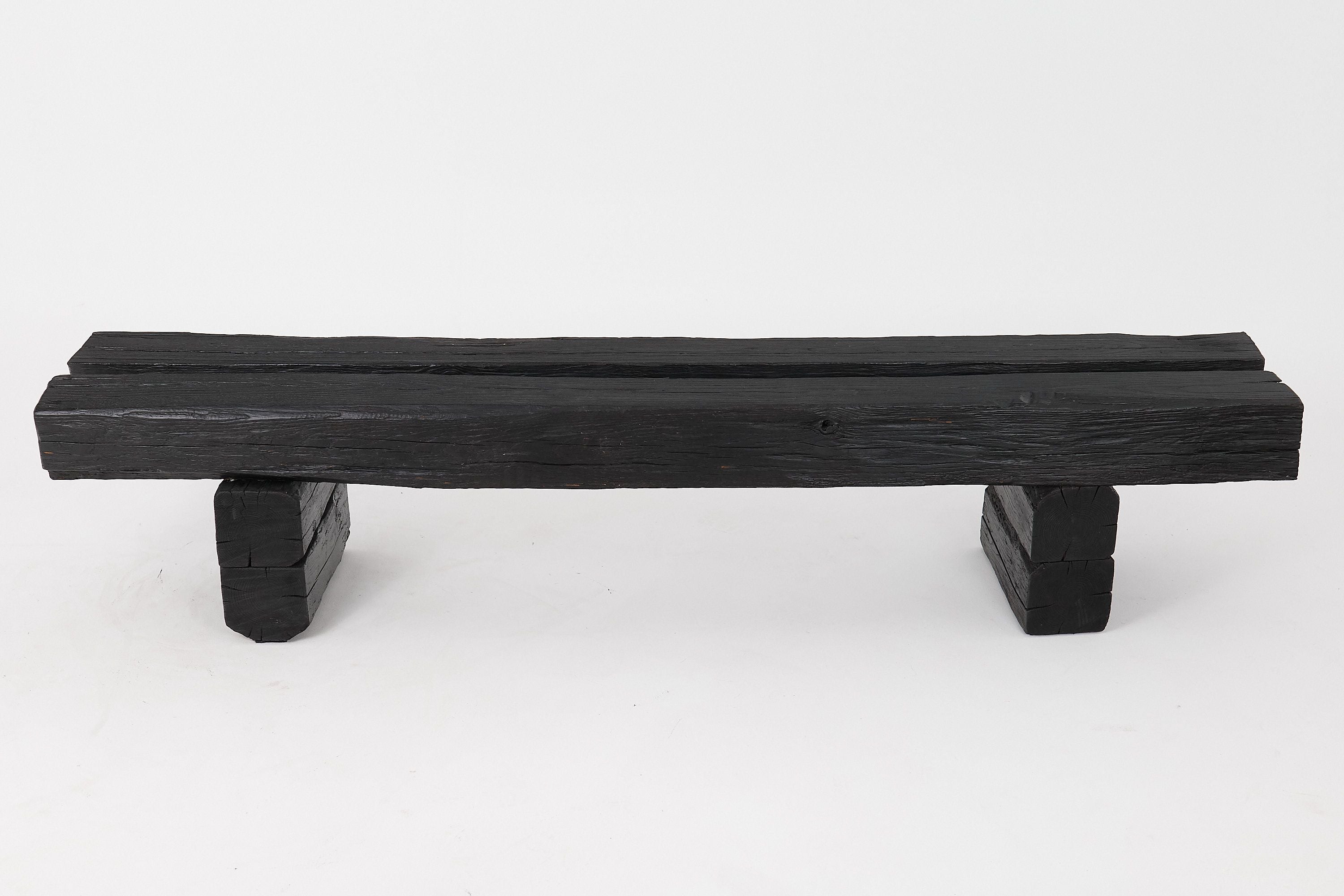 Jownik, Charred Timber Beam Bench - image 14
