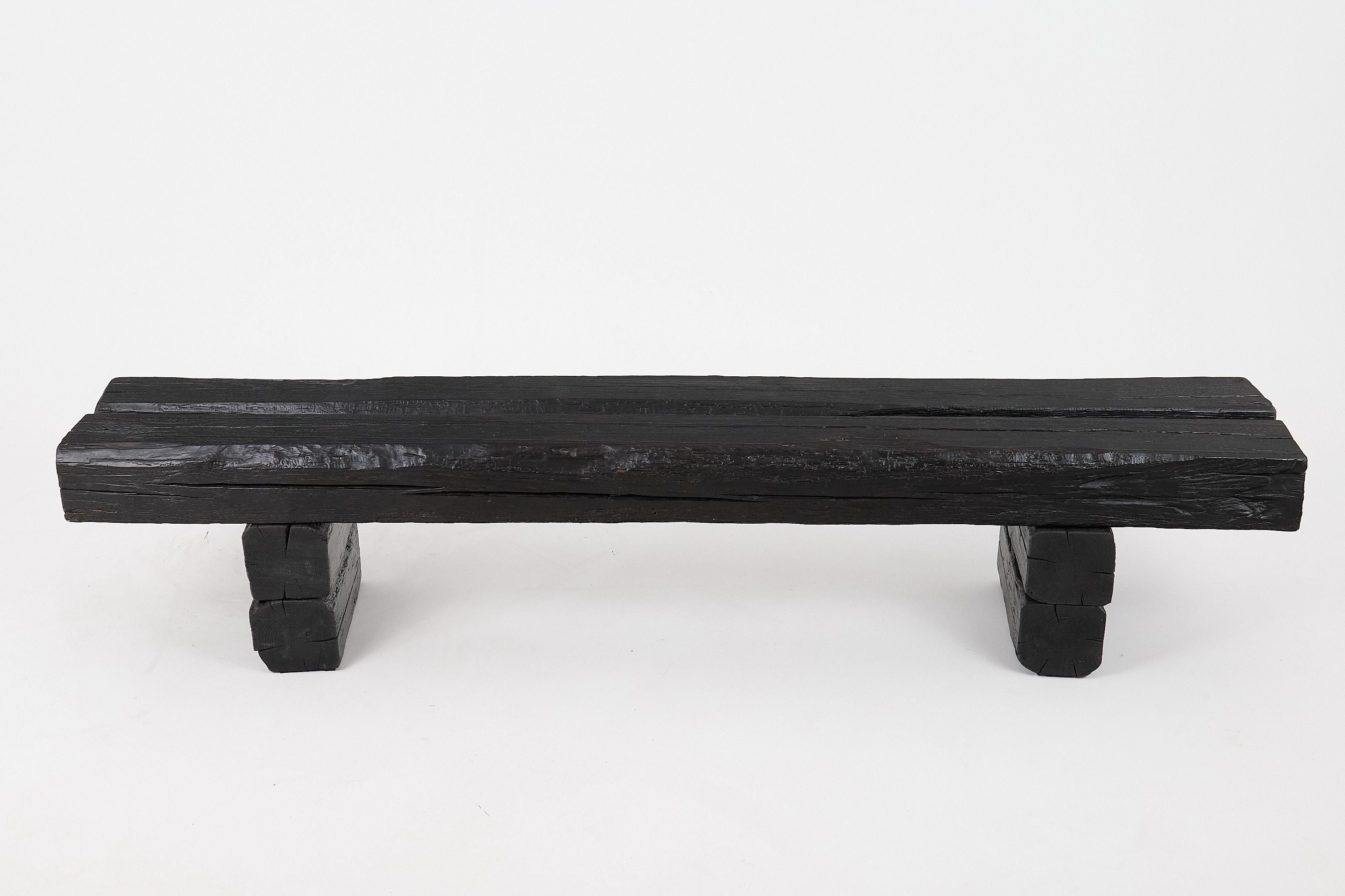 Jownik, Charred Timber Beam Bench - image 3
