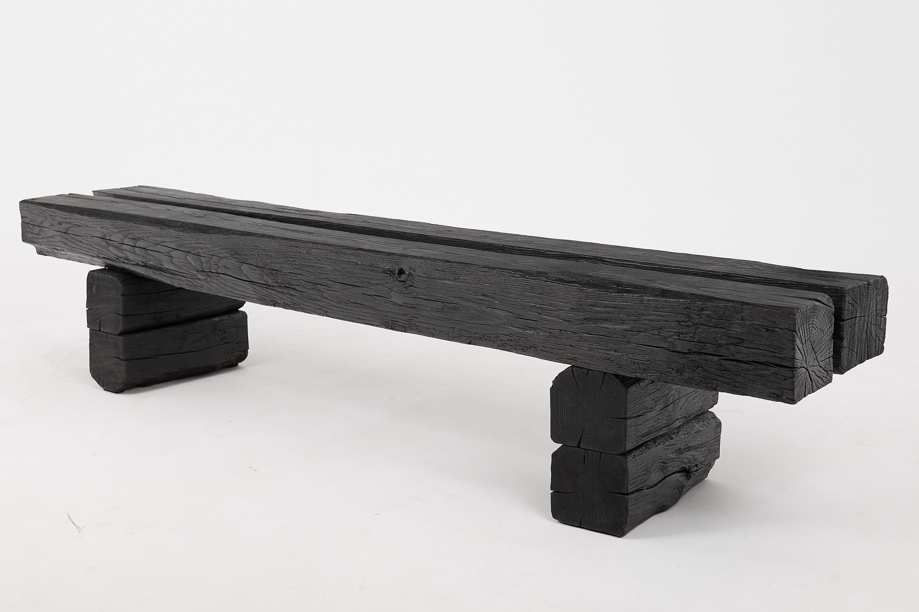 Jownik, Charred Timber Beam Bench - image 15