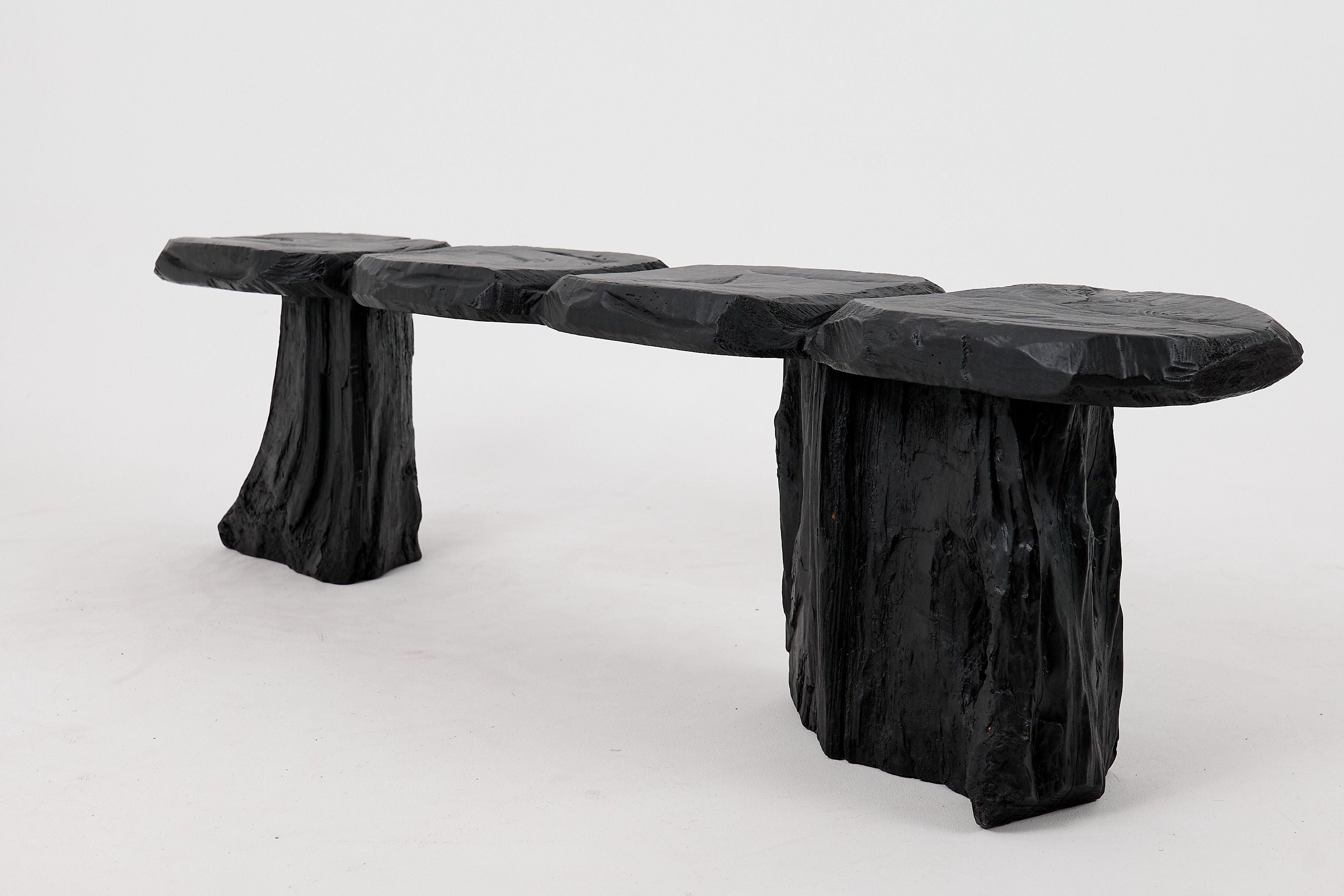 Jownik, Charred Wood Bench - Organic Character & Raw Elegance - image 14
