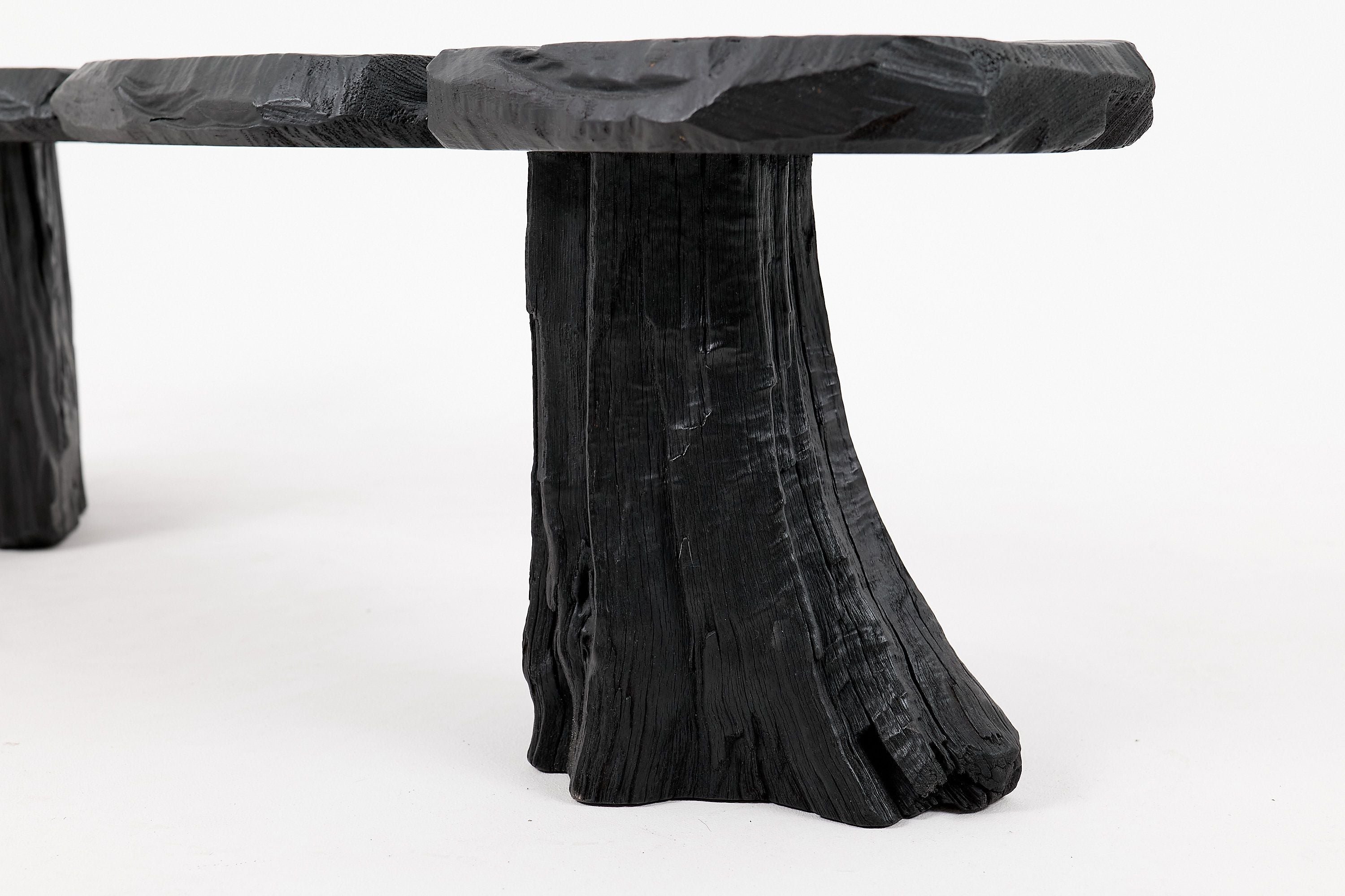Jownik, Charred Wood Bench - Organic Character & Raw Elegance - image 6