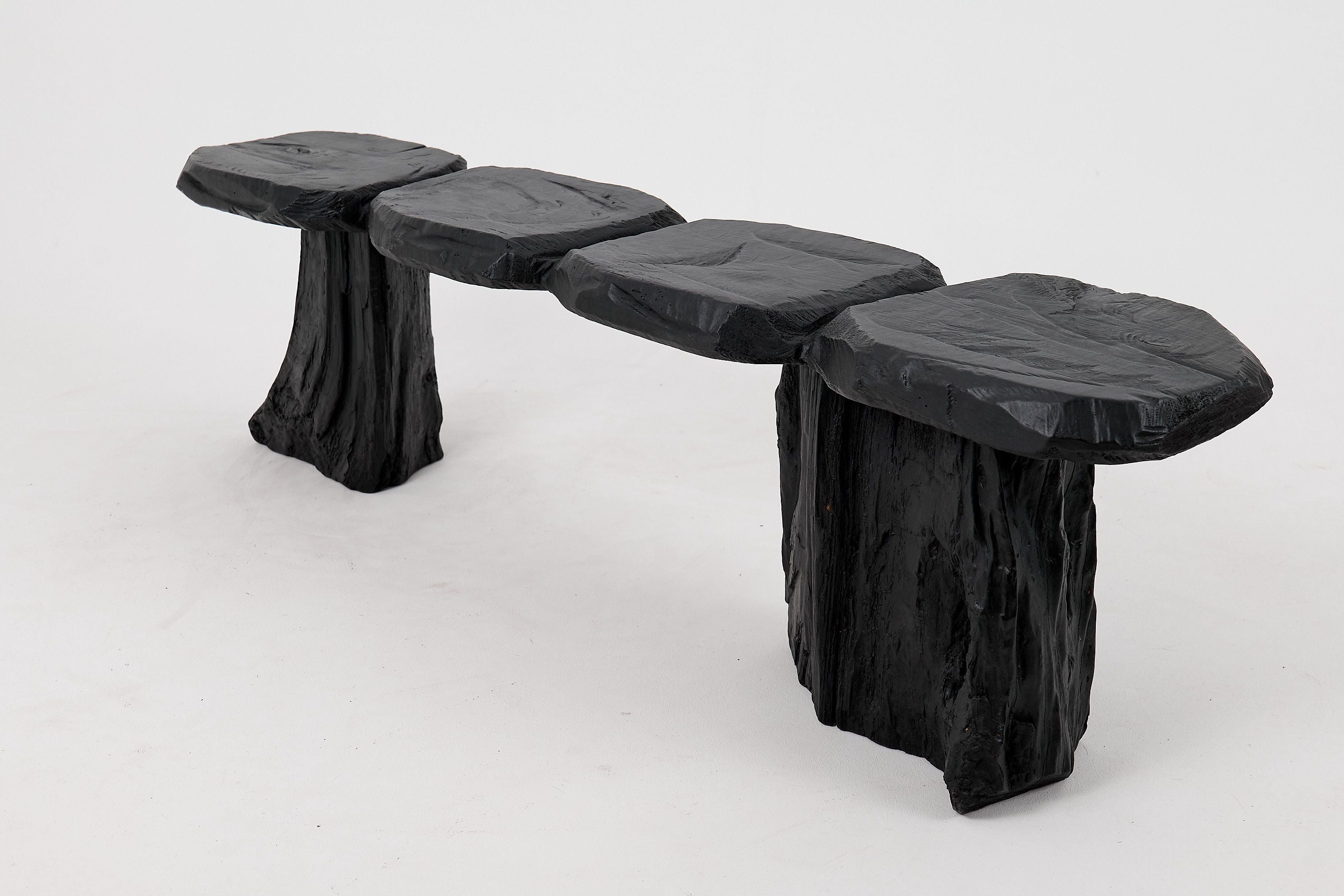 Jownik, Charred Wood Bench - Organic Character & Raw Elegance - image 15