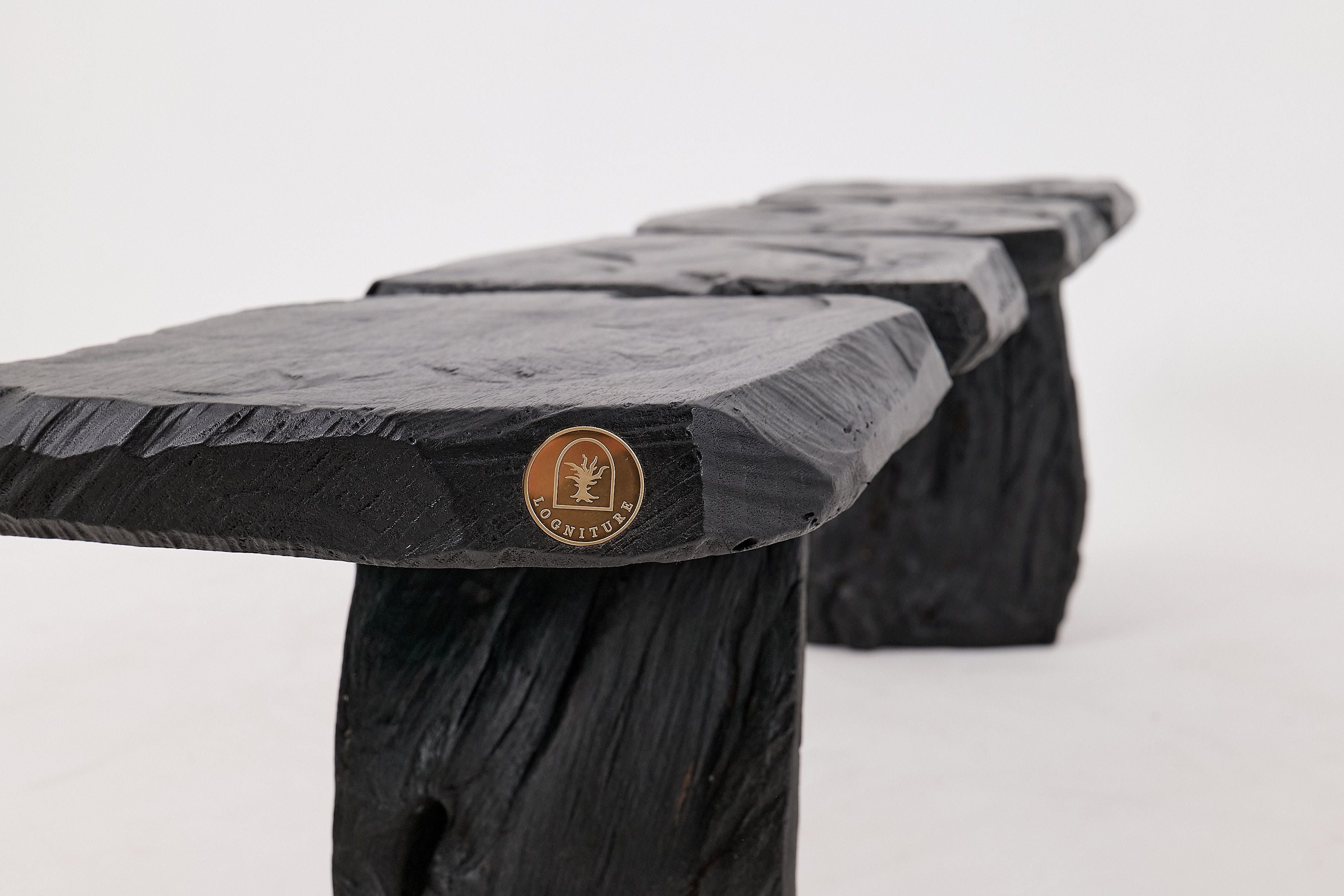 Jownik, Charred Wood Bench - Sculptural Form & Organic Flow - image 6