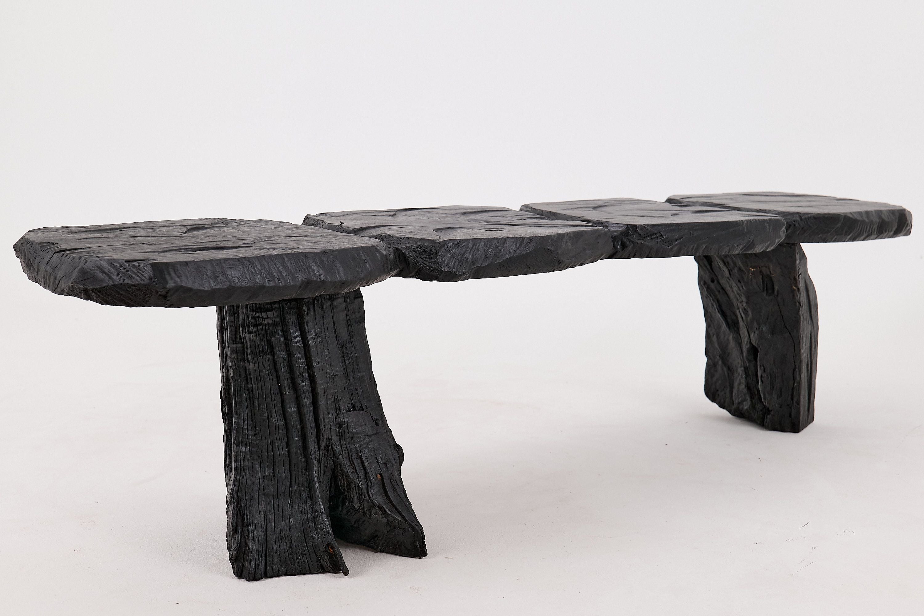 Jownik, Charred Wood Bench - Sculptural Form & Organic Flow - image 17