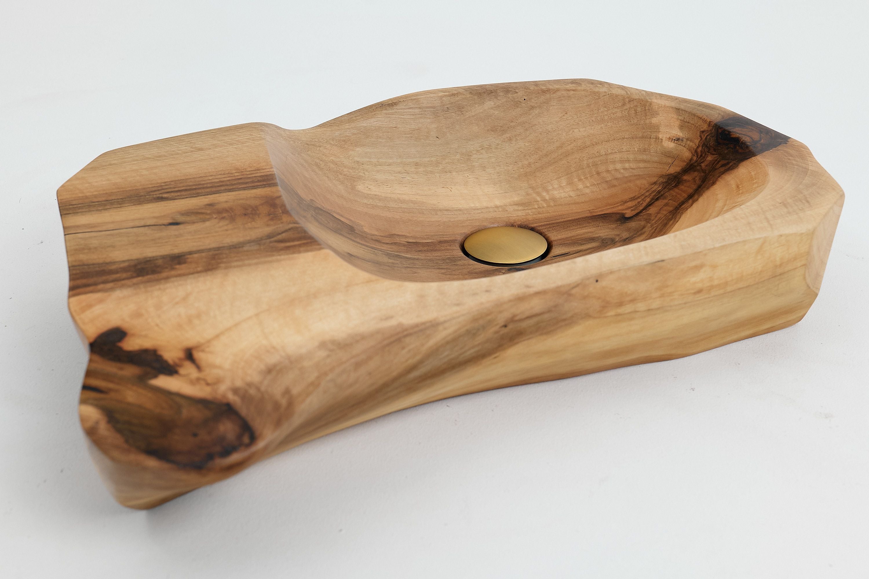 Banik, Organic Sculpted Wood Sink - Carved From Solid Wood - image 16