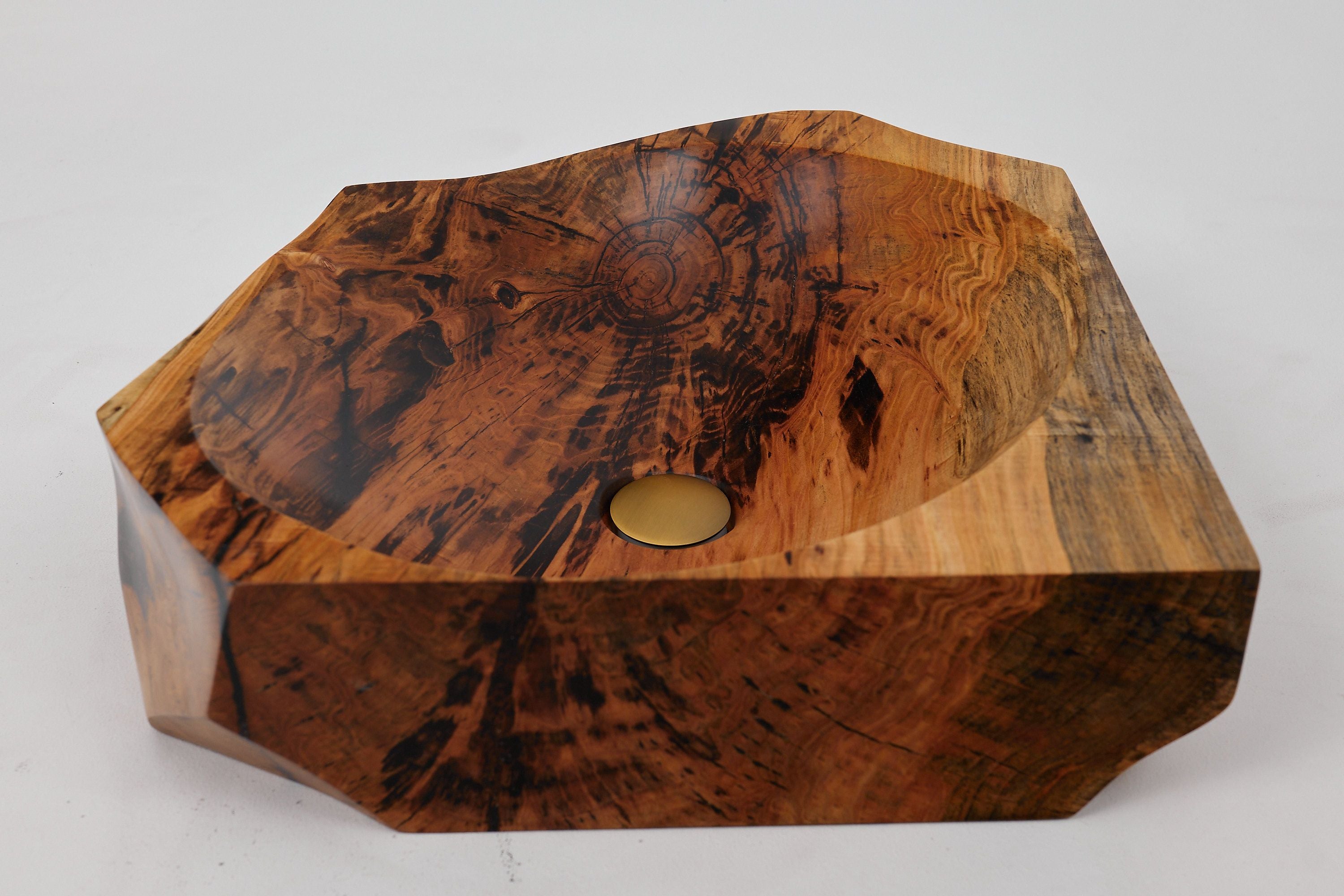 Banik, Organic Sculpted Wood Sink - Carved From Solid Wood - image 12