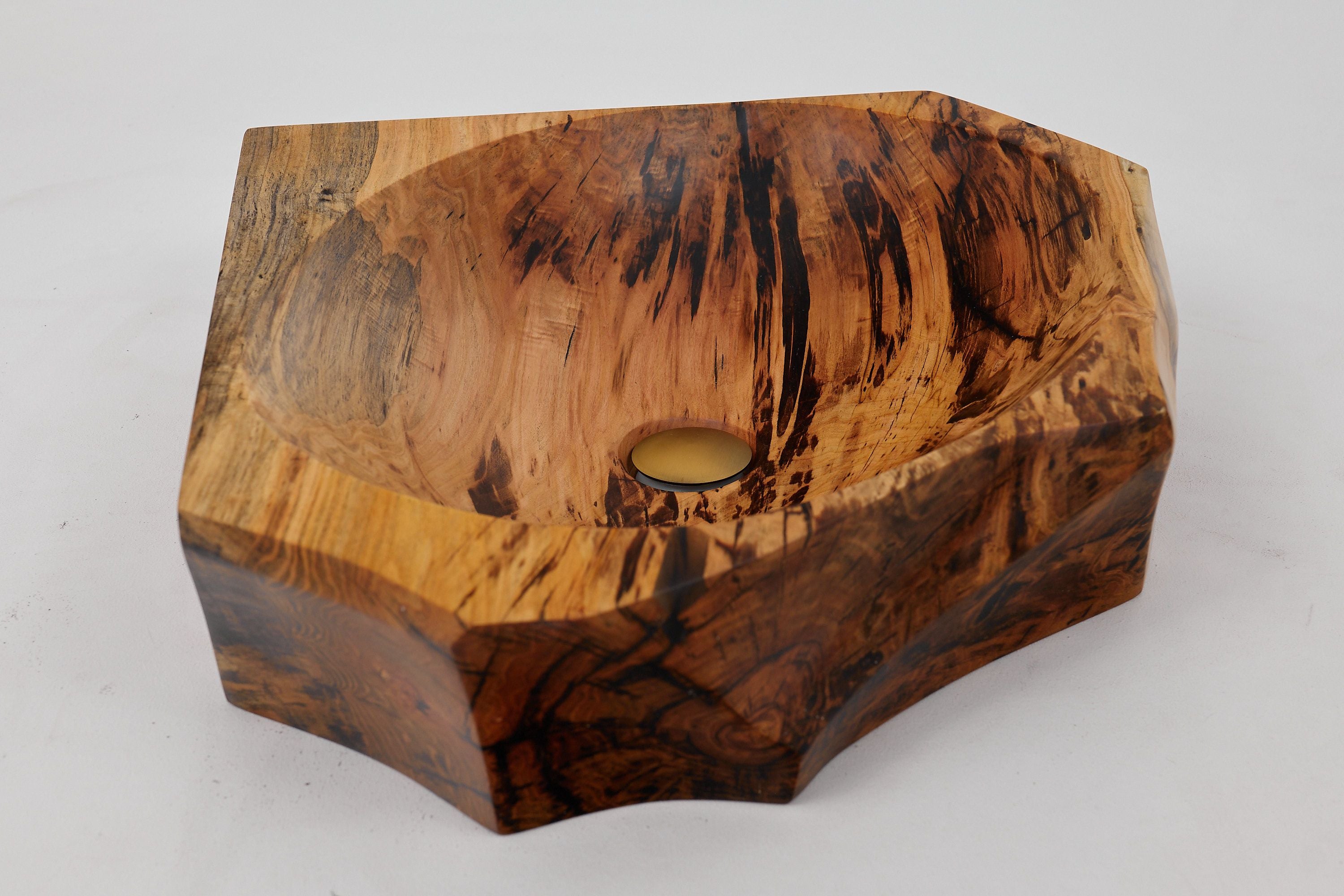 Banik, Organic Sculpted Wood Sink - Carved From Solid Wood - image 19