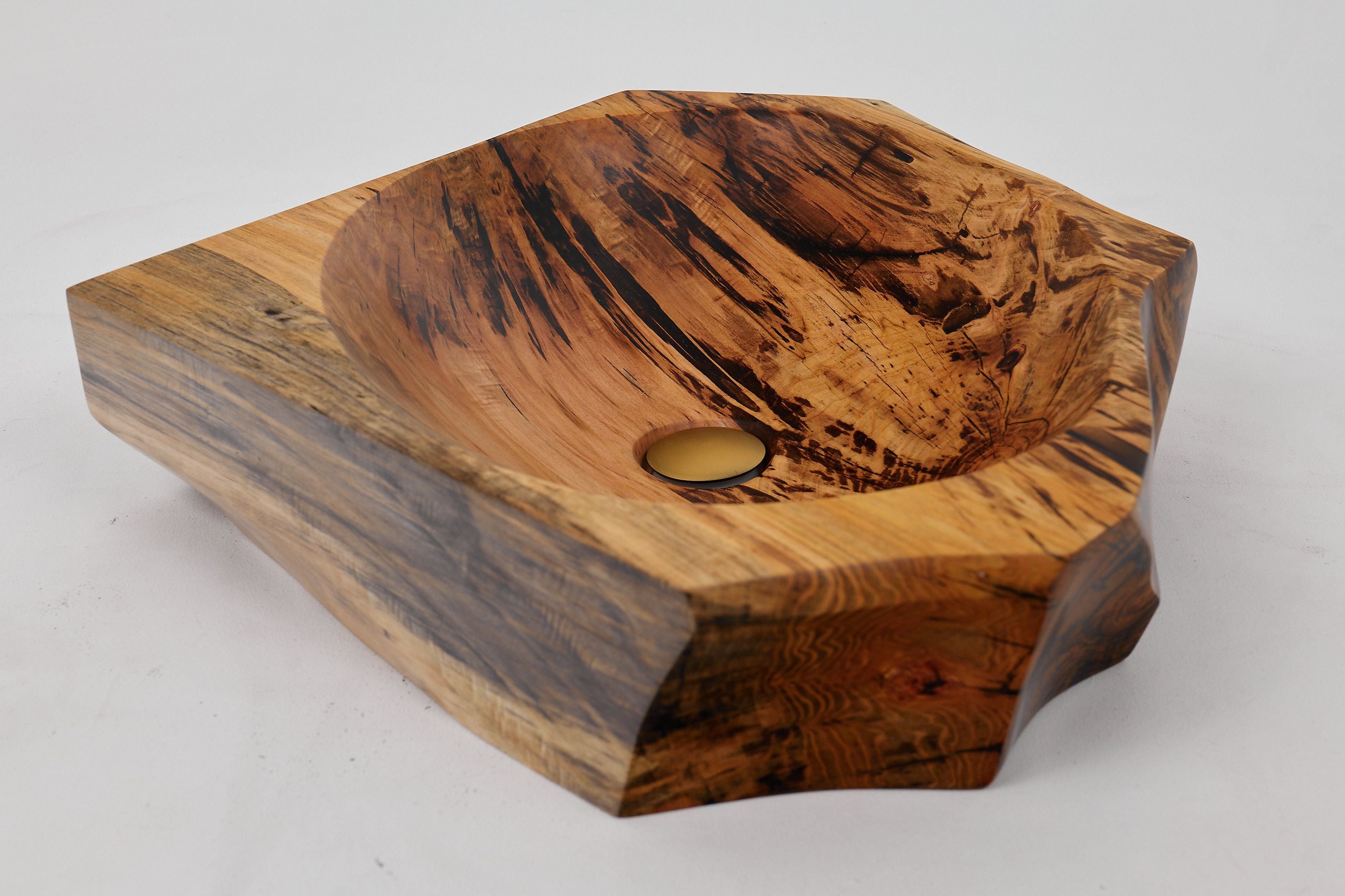 Banik, Organic Sculpted Wood Sink - Carved From Solid Wood - image 16