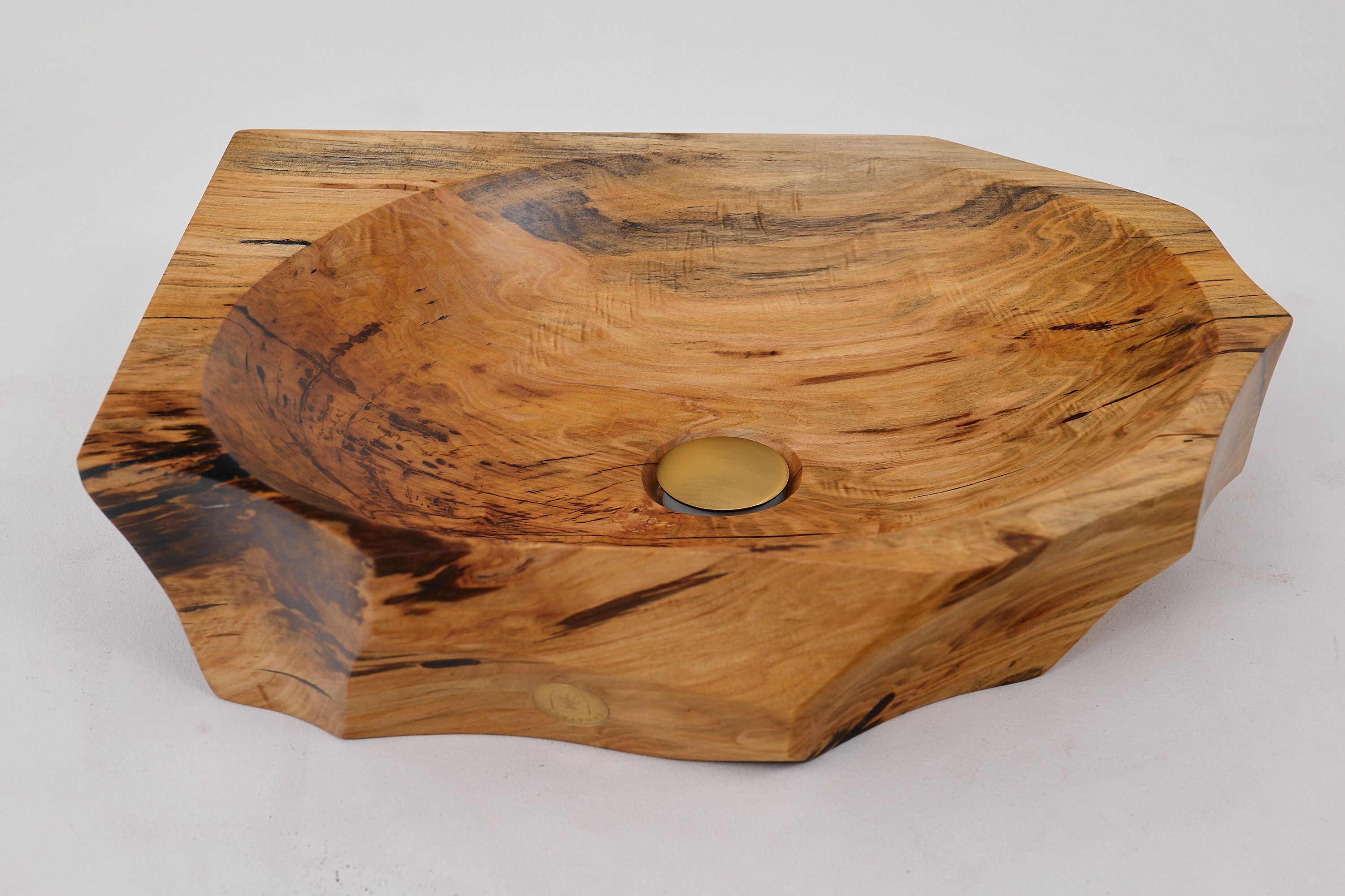 Banik, Organic Sculpted Wood Sink - Carved From Solid Wood - image 2