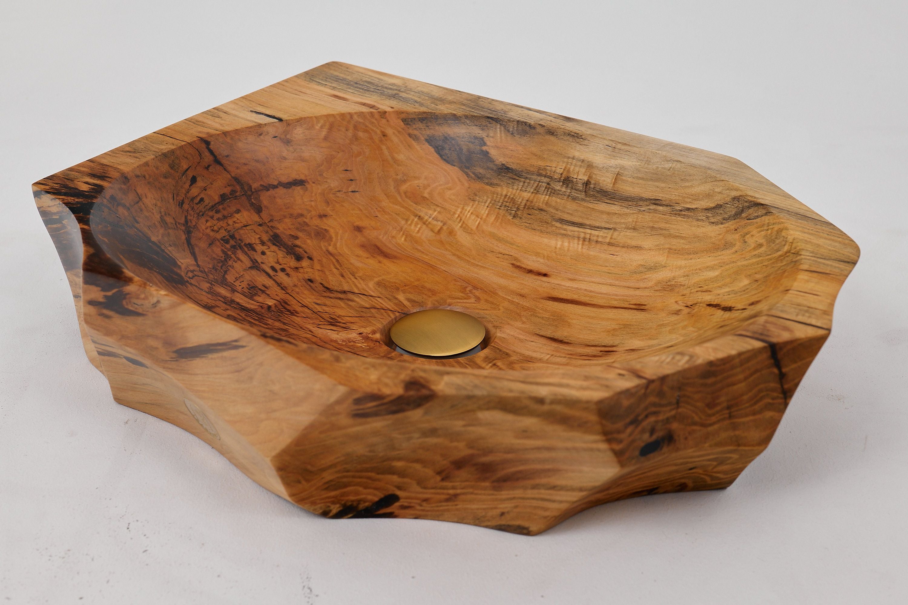Banik, Organic Sculpted Wood Sink - Carved From Solid Wood - image 6